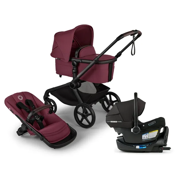 Bugaboo Kangaroo Complete Stroller + Turtle Air Shield By Nuna Car Seat Travel System