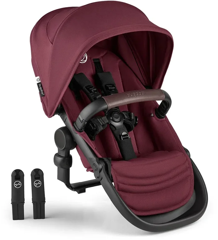 Bugaboo Kangaroo Sibling / Toddler Seat – Black / Dark Cherry / Dark Cherry