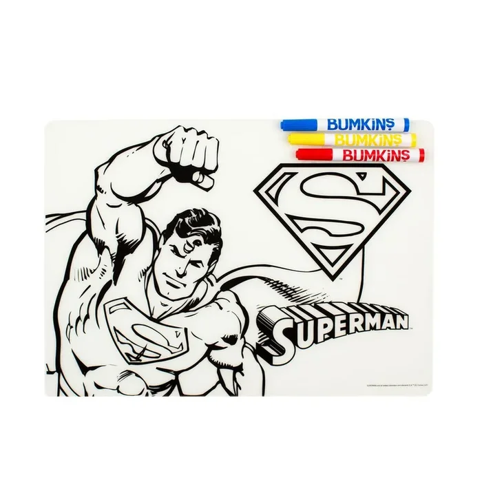 Bumkins Silicone Coloring Placemat – Superman