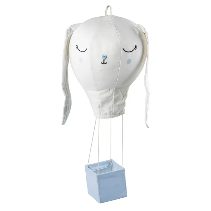Bunny Blue Hot Air Balloon Mobile