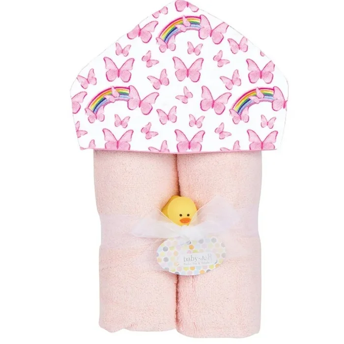 Butterfly Plush Deluxe Hooded Towel