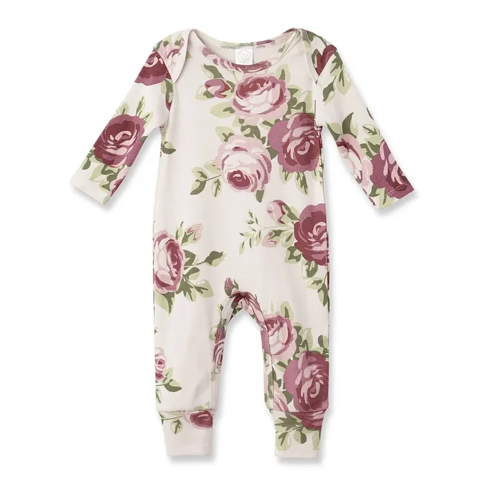 Cabbage Rose Girl’s Romper