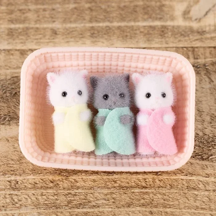 Calico Critters Persian Cat Triplets