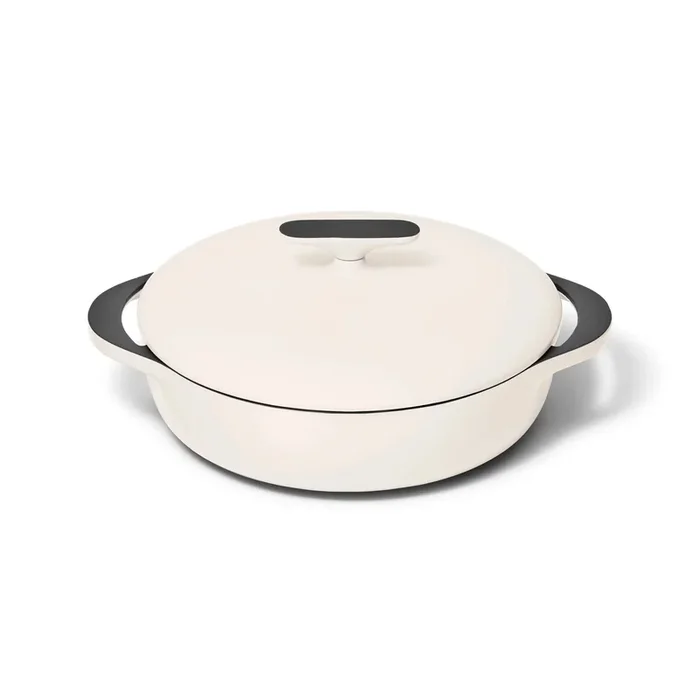 Cast Iron Braiser – White