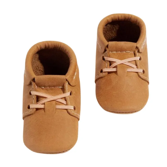 Cedar Oxford Soft-Soled Baby Shoe