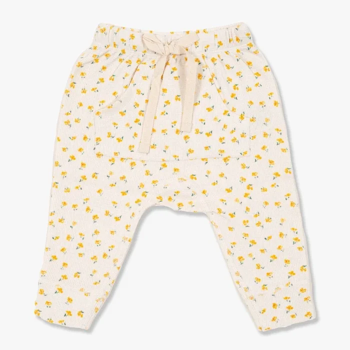 Chamomile Waffle Harem Jogger Pants