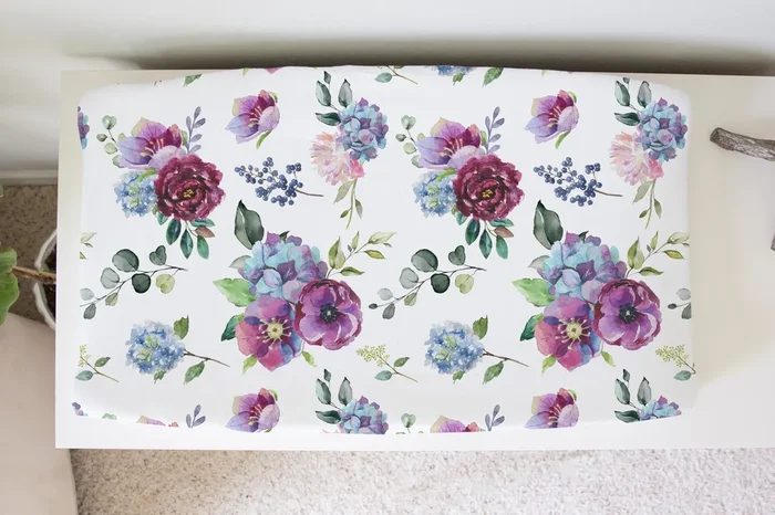 Changing Pad Cover – Blue Floral