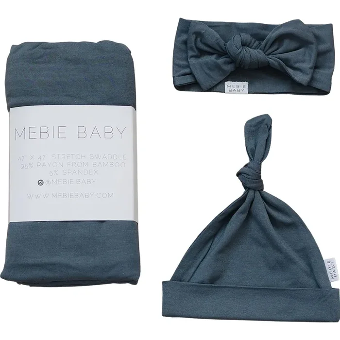 Charcoal Bamboo Hat Or Head Wrap Set