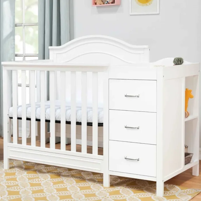 Charlie 4-in-1 Convertible Mini Crib and Changer