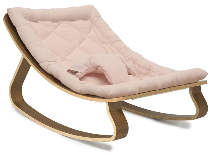 Charlie Crane LEVO Baby Rocker – Walnut / Nude