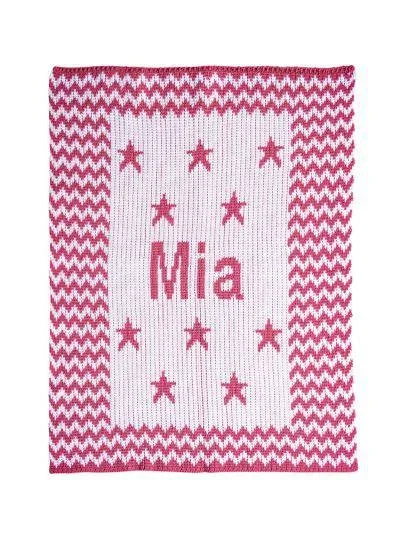 Chevron & Stars Stroller Blanket
