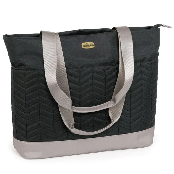 Chicco Chevron Tote Diaper Bag – Black