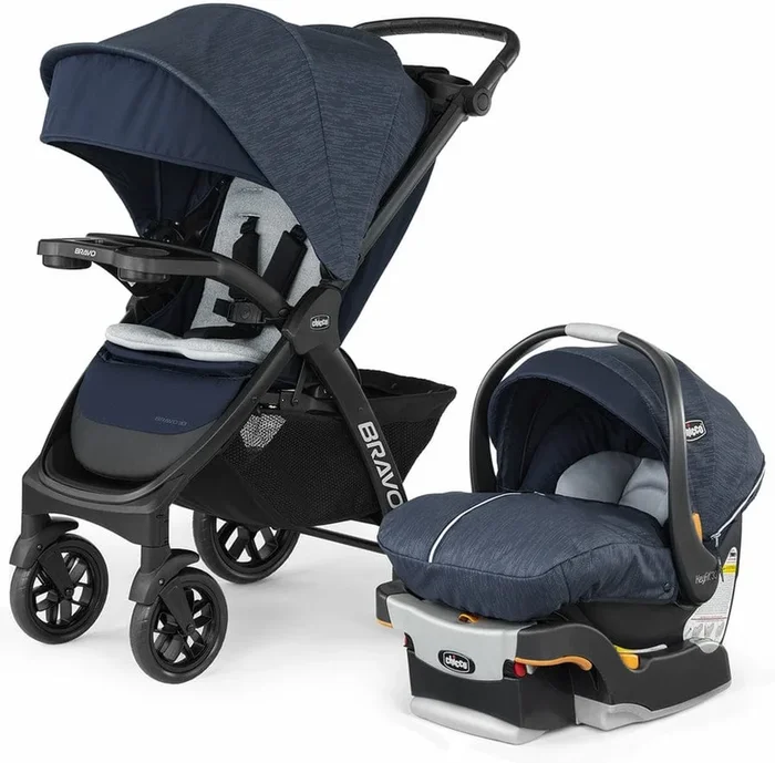 Chicco OPEN BOX Bravo LE Trio Travel System – Harbor