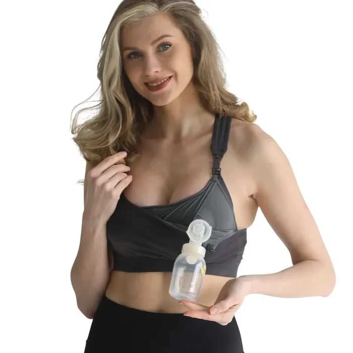 Chloé 4 Running Nursing & Pumping Sports Bra (steel Slate)