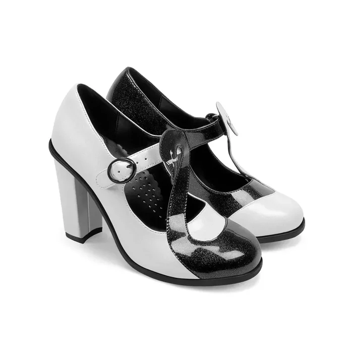 Chocolaticas® High Heels Black Swan Women’s Mary Jane Pump