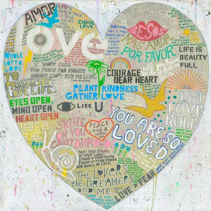 Choose Love Gallery Wrapped Art Print – White