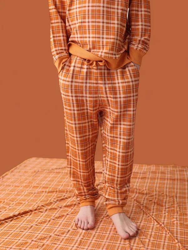 Cider Plaid Dream Jogger