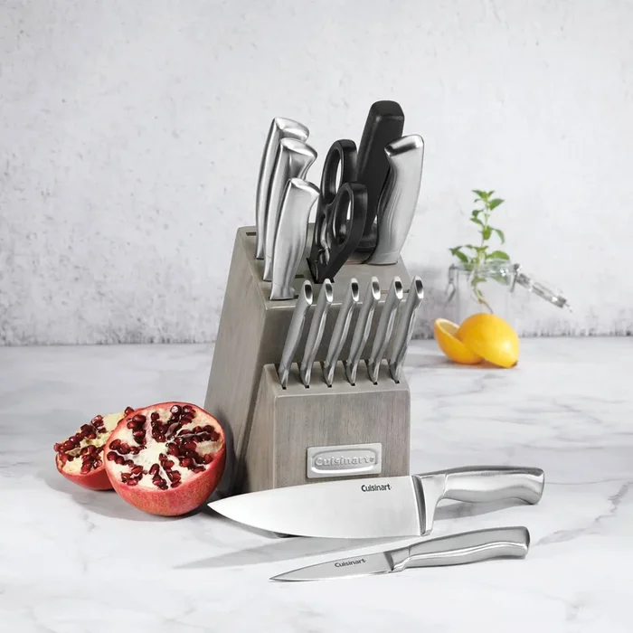 Classic 15pc Stainless Steel Knife Block Set