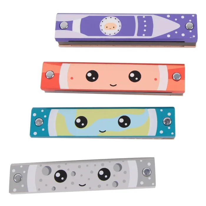 Classic World Toys Wooden Harmonica – Assorted Space