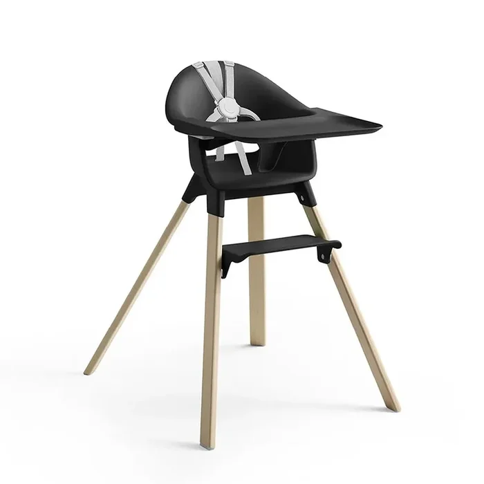 Clikk High Chair – Black Natural (See Description)