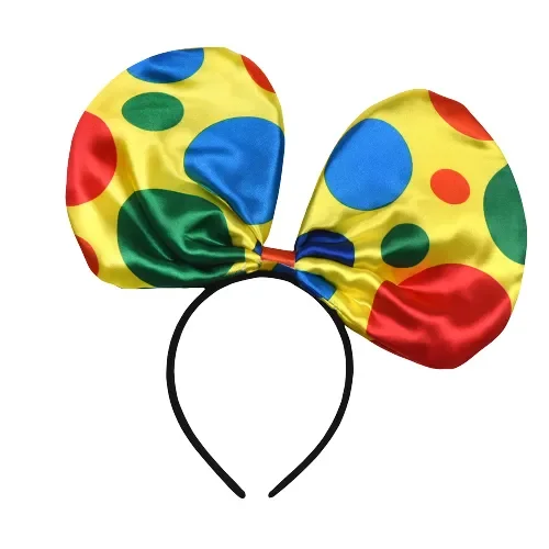 Clown Polka Dot Bow Headband