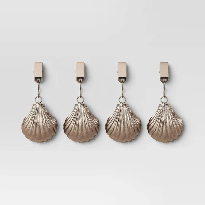 Coastal Metal Shell Tablecloth Weights