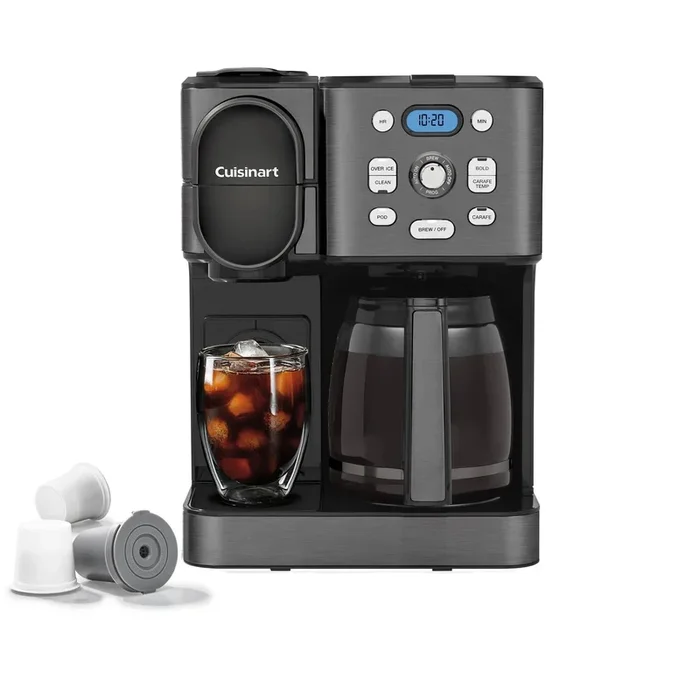 Coffee Center 2-IN-1 Coffee Maker and Single-Serve Brewer
