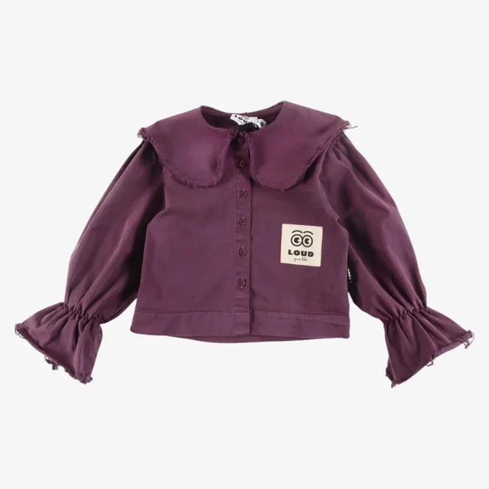 Collar Shirt – Grape Wine