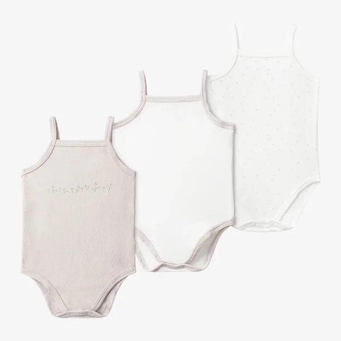 Colored Undershirts – White&taupe