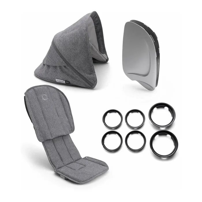 Conjunto Bugaboo Ant Style Completo em Cinza Melange-Cinza Melange