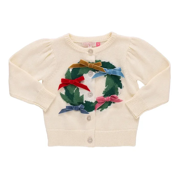 Constance Sweater | Holiday Wreath