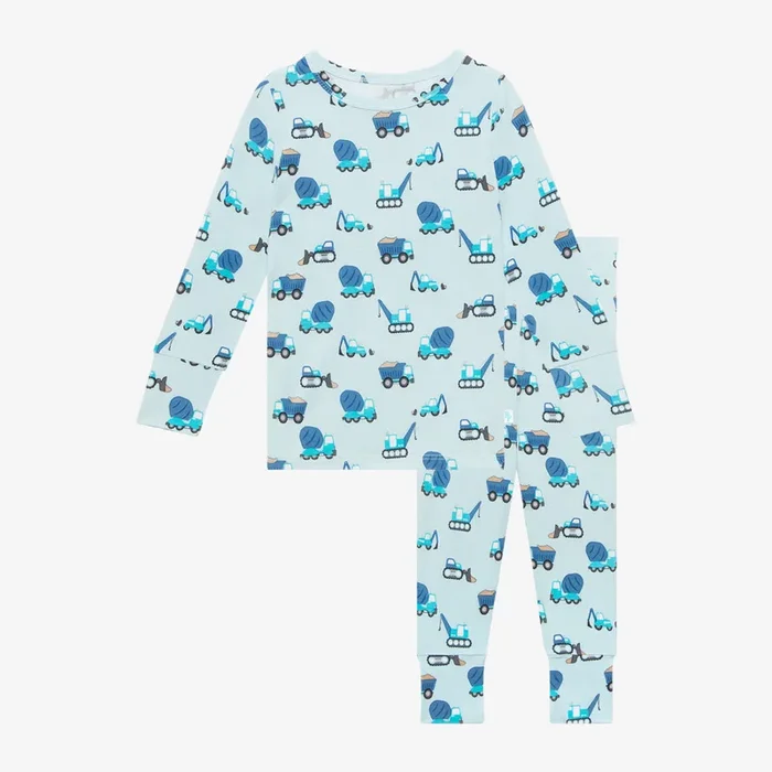 Construction Cars Classic Pajama Set