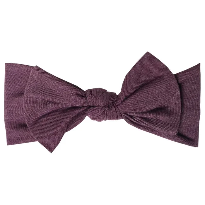 Copper Pearl Knit Headband – Plum