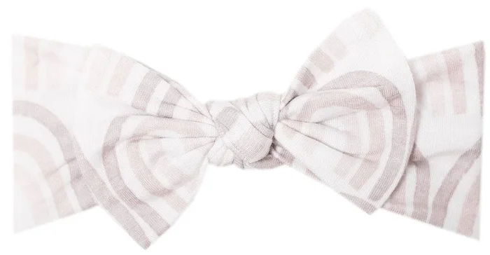 Copper Pearl Knit Headband Bow – Bliss
