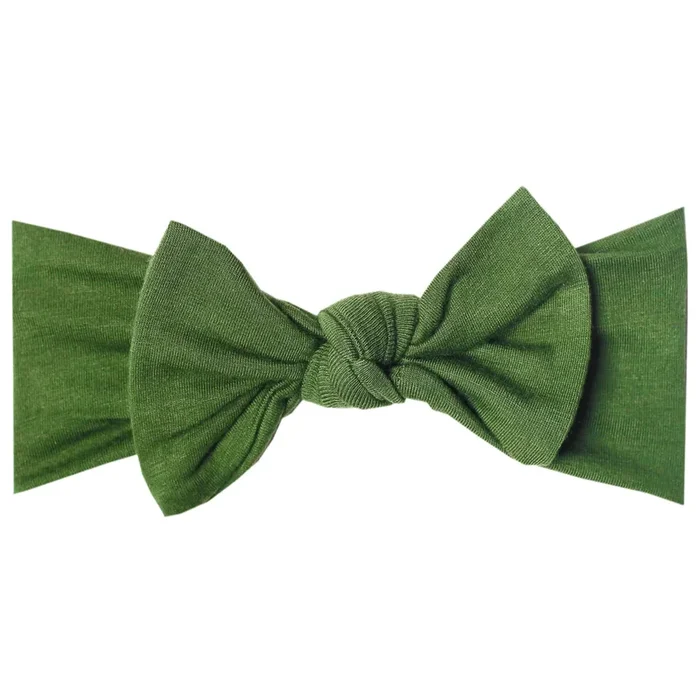 Copper Pearl Knit Headband Bow | Alder