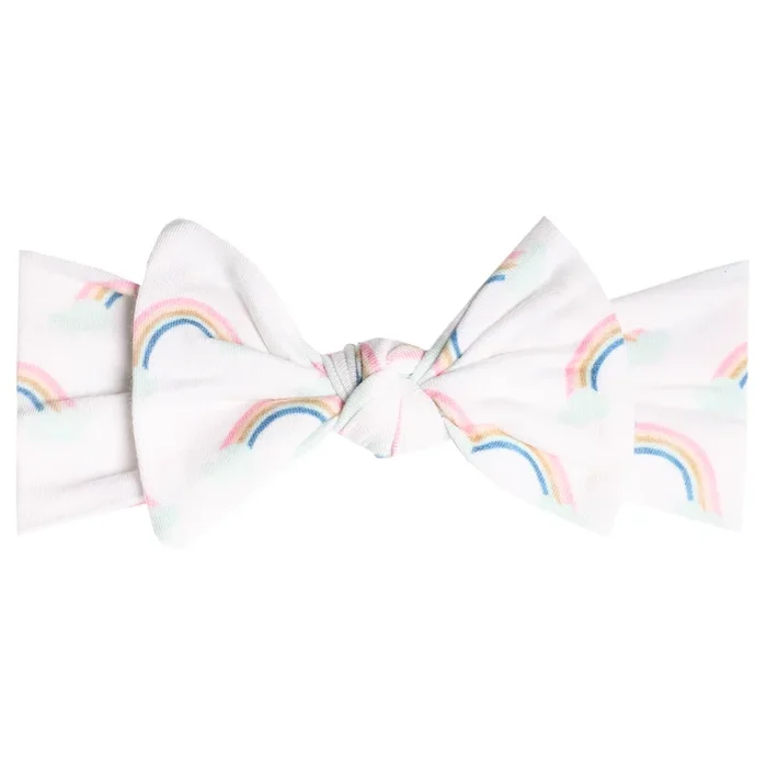 Copper Pearl Knit Headband Bow | Daydream