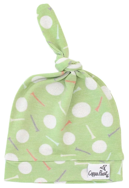 Copper Pearl Newborn Top Knot Hat – Bogey