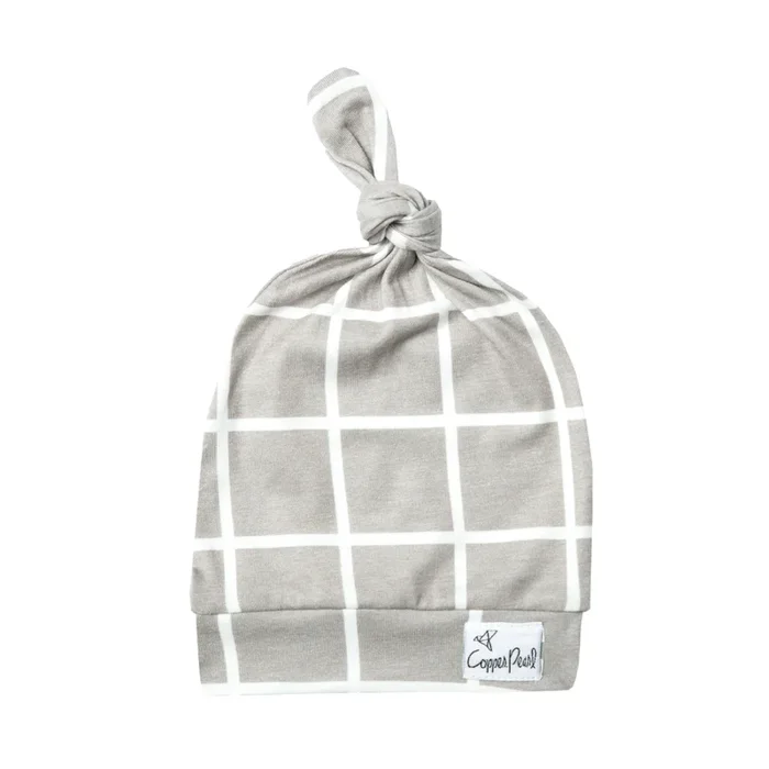 Copper Pearl Newborn Top Knot Hat – Midway