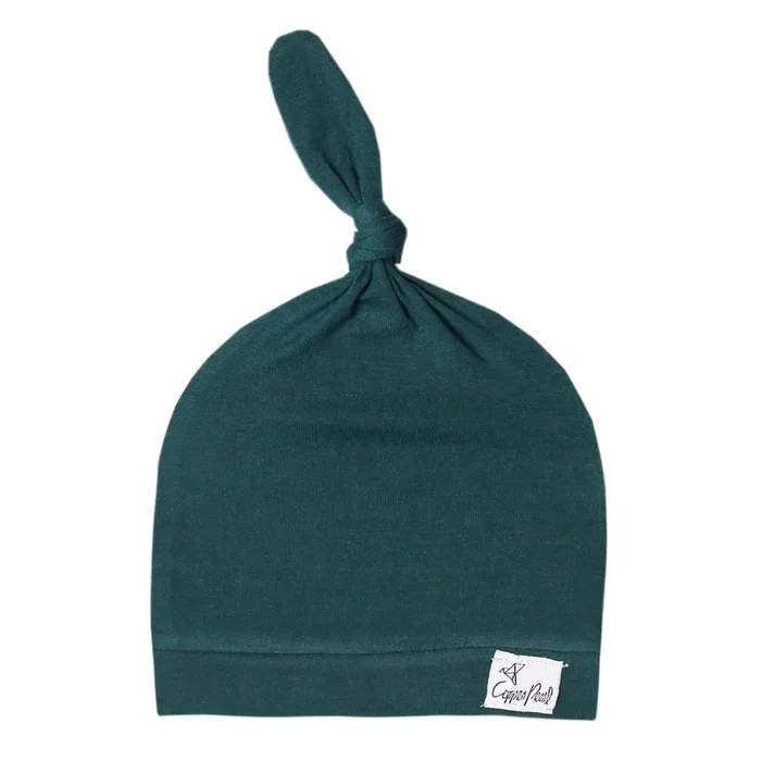 Copper Pearl Newborn Top Knot Hat | Jaspar