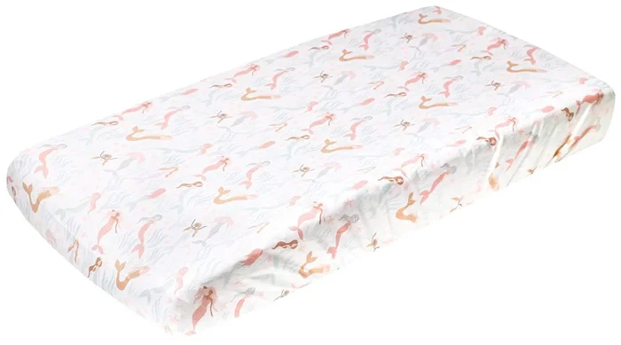 Copper Pearl Premium Knit Diaper Changing Pad Cover – Coral