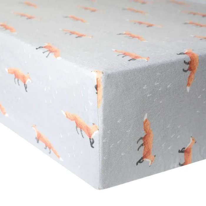Copper Pearl Premium Knit Fitted Crib Sheet | Swift