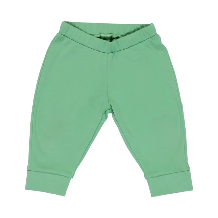 Cotton Jogger Pants In Grass Green