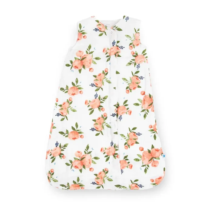 Cotton Muslin Sleep Bag – Watercolor Roses