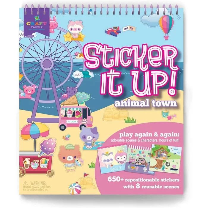 Craft-tastic Sticker it Up! Animal Town