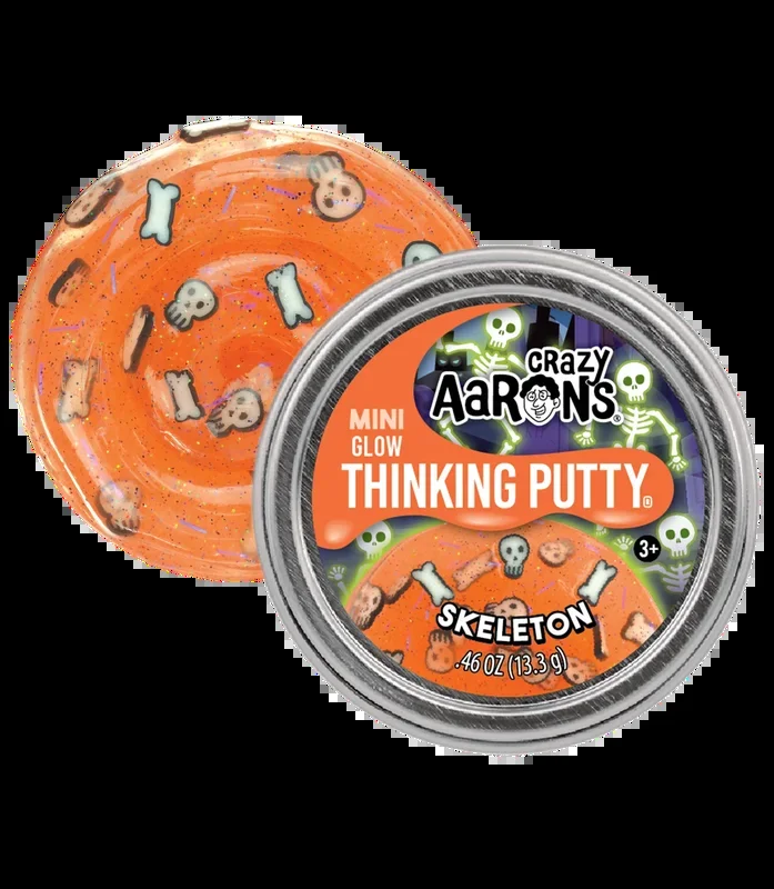 Crazy Aaron’s Mini Glow Thinking Putty | Skeleton