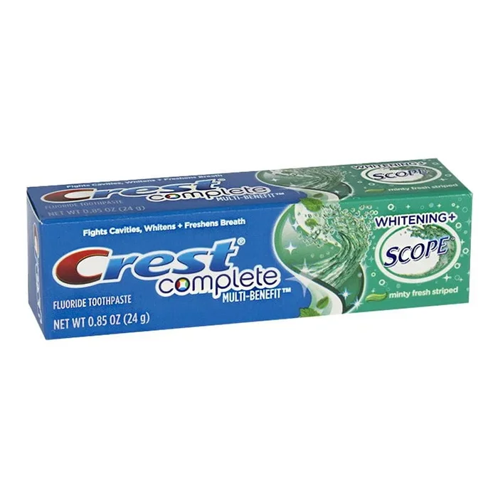 Crest Plus Scope Whitening Toothpaste – 0.85 oz.