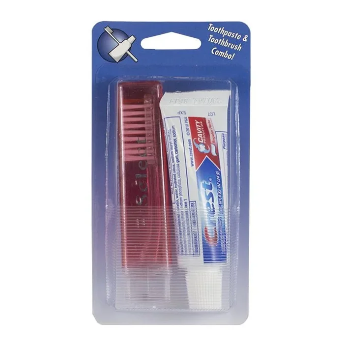Crest Regular Toothpaste & Travel Toothbrush – 0.85 oz. Carded