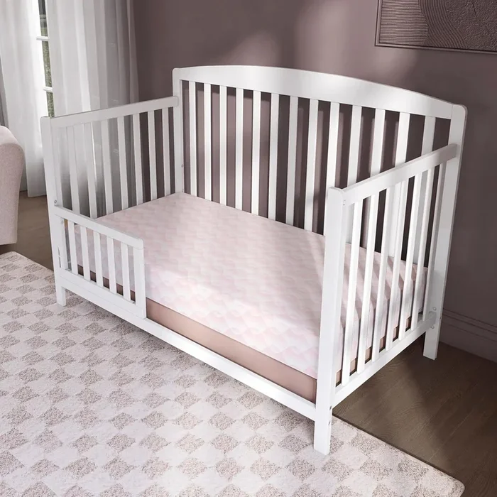 Crib and Toddler Mattress – Pink Wave