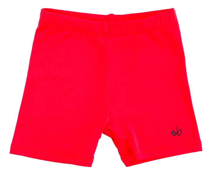 Crimson Biker Shorts