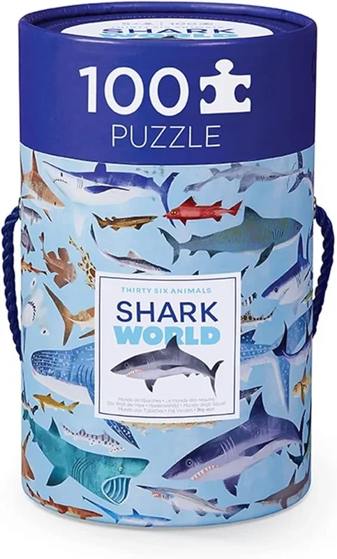 Crocodile Creek 100 Piece Puzzle | 36 Animals Shark World